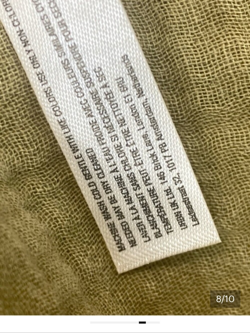 By Anthropologie S Olive Green Strapless Double Gauze Maxi Dress Boho Tiered - Picture 8 of 10